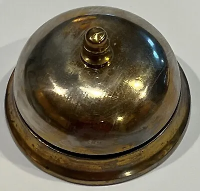 Buy Old Victorian Brass Doorplate Turn Key Sargent & Co Rotary Mechanical Door Bell
