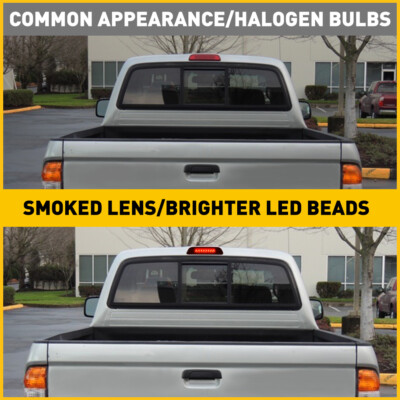 3rd Gen Tacoma Tail Lights Smoked LED Third Brake Light For 1995-2017 Toyota Tacoma - Red LED, Plug & Play, IP67 Waterproof High Mount Brake Light - Foto 10