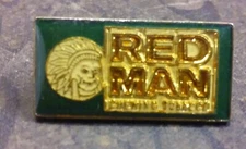 Red Man Chewing Tobacco pin badge