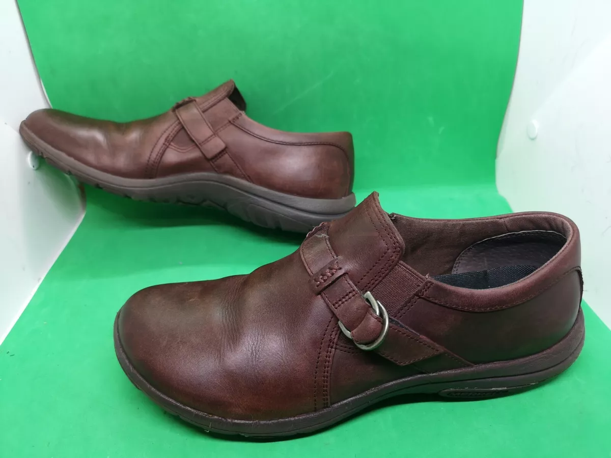 Merrell Women s Raisin Dassie Stitch Buckle Slip On Shoes J000034 Size 9