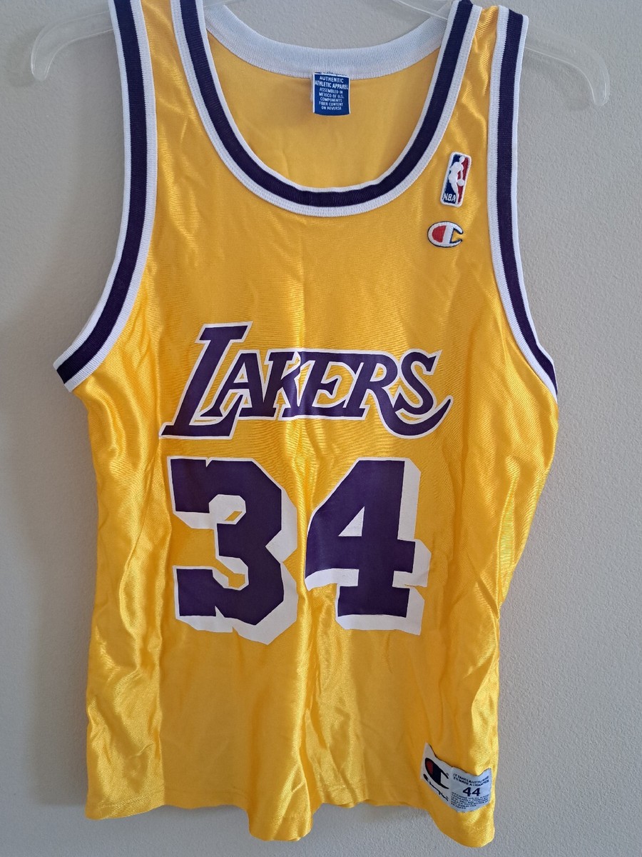 Vintage LA Lakers Champion Shaquille O'Neil Jersey Size