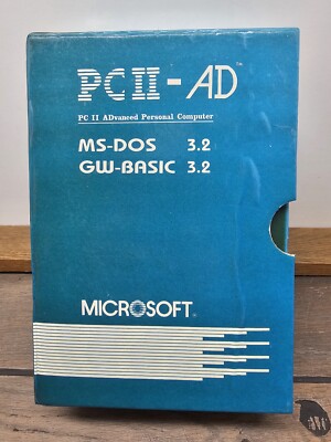 PC II -AD book Microsoft 3.2  Boxed Book Set Of 4 Ms- Dos Gw- Basic Computer