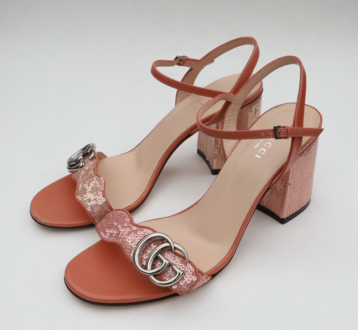 GUCCI マーモント　リボン付きフラットシューズ　サイズ37.5 GUCCI マーモント リボン付きフラットシューズ サイズ37.5
