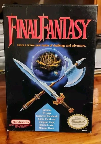 Final Fantasy 1 NES CIB Nintendo NES Near Complete In Box Authentic Tested Works