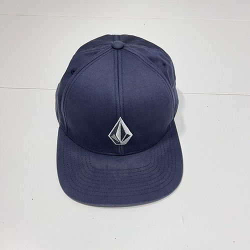 Volcom Mütze Snap Back Cap Navy Logo Skate Boarding Diamond Trucker One Size