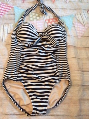 target black and white bathing suit