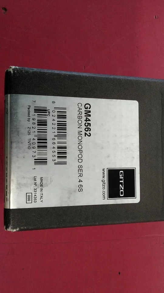 Monopie Gitzo GM4562 Serie 4 Fibra de Carbono con Correa para la Muñeca y Bolsa de Transporte. Foto 2 de 4