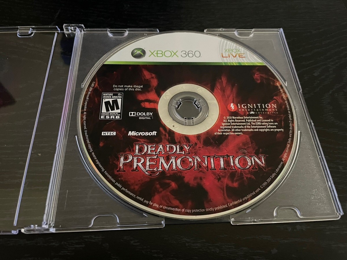 DISC ONLY Deadly Premonition (Microsoft Xbox 360, 2010 