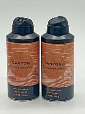 Bath  Body Works Men's Collection Body Spray CANYON - Set of 2