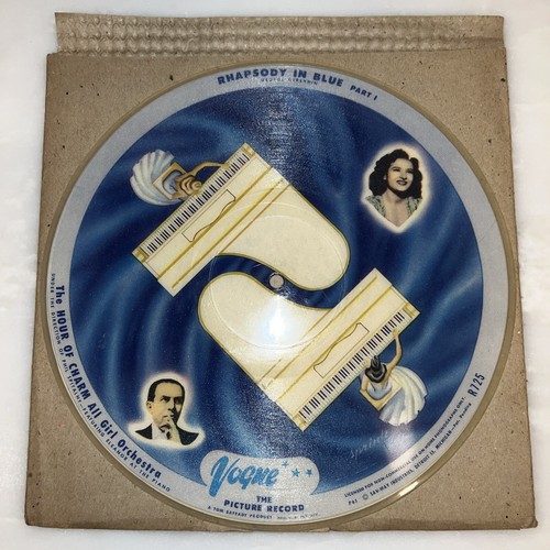 *RARE 2 sided*78 RPM Vogue Picture Record RHAPSODY IN BLUE PARTS 1&2 R725 / R726 - Picture 4 of 8