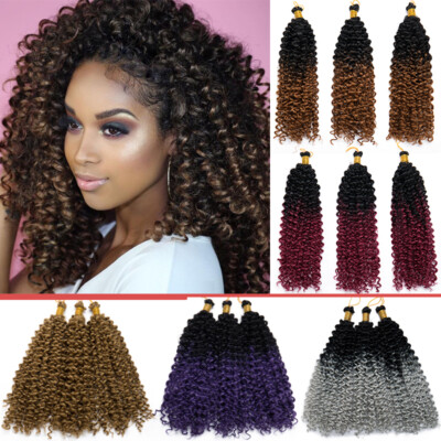 14inch Deep Water Wave Braids Crochet Brading Hair Jerry Curly
