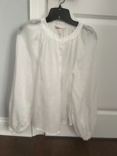 Banana Republic Women's White Button Front Blouse Size XS