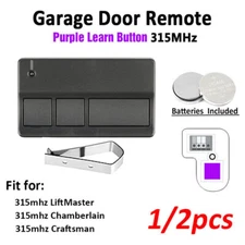 2PC Control Remoto De Puerta De Garaje 315Mhz Reemplazo Para Liftmaster Cham