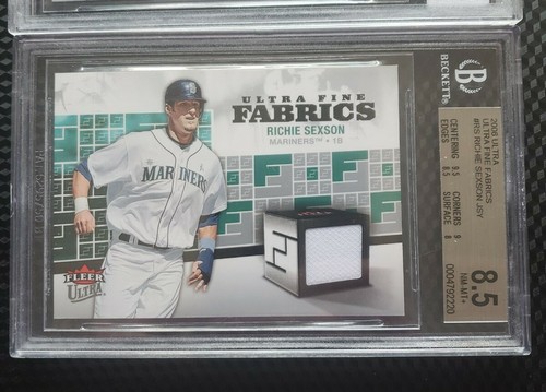 2001 Edgar Martinez GU Jersey BGS 9 2006 Richie Sexson GU Jersey BGS 8.5 HOF NM - Picture 3 of 4