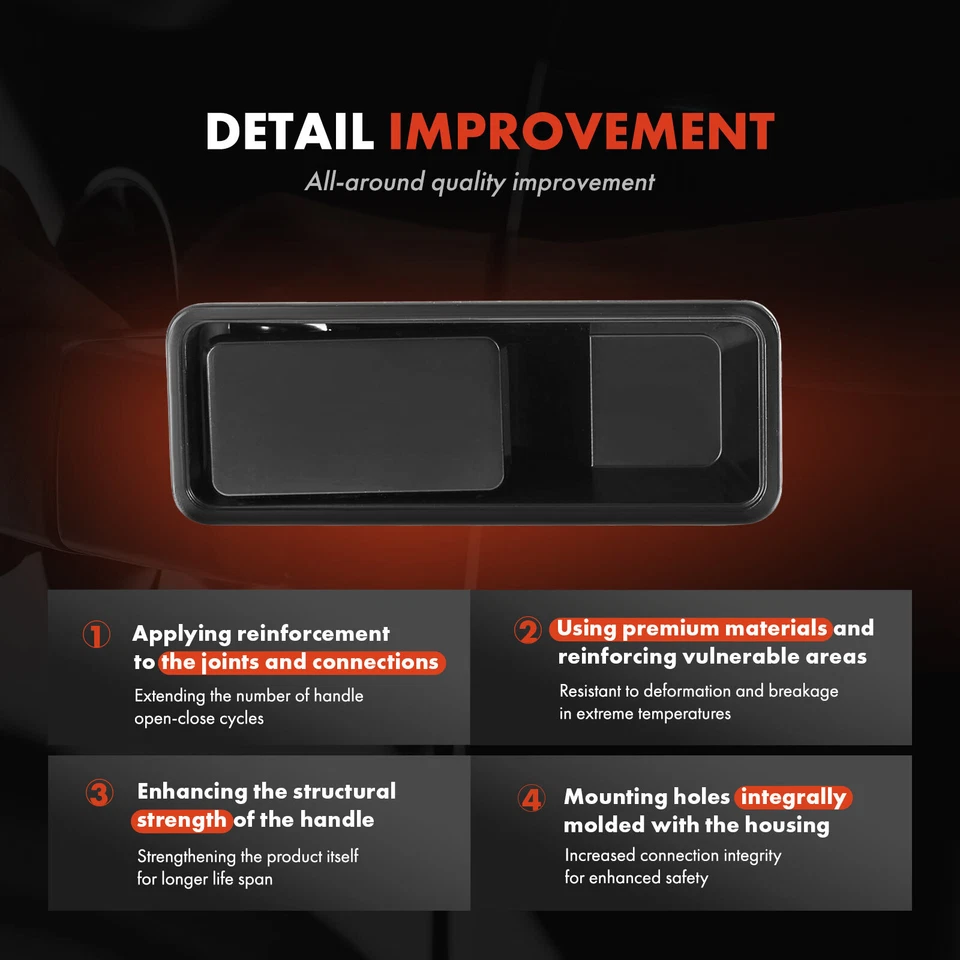 Manija de puerta interior de metal izquierda delantera izquierda para International Harvester 5900i 9300 Foto 3 de 4