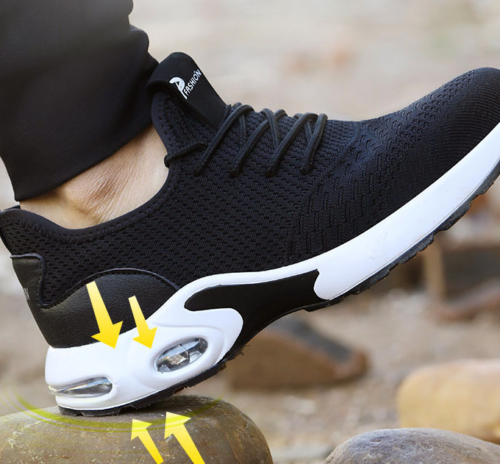 Leichte Herren Sicherheitsschuhe Stahlkappe Luft Turnschuhe Unzerstörbar Turnschuhe US - Bild 11 von 13