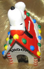 VINTAGE PEANUTS - SNOOPY & WOODSTOCK DOG HOUSE COIN BANK -2 PIECE SET- WHITMAN'S — photo 8