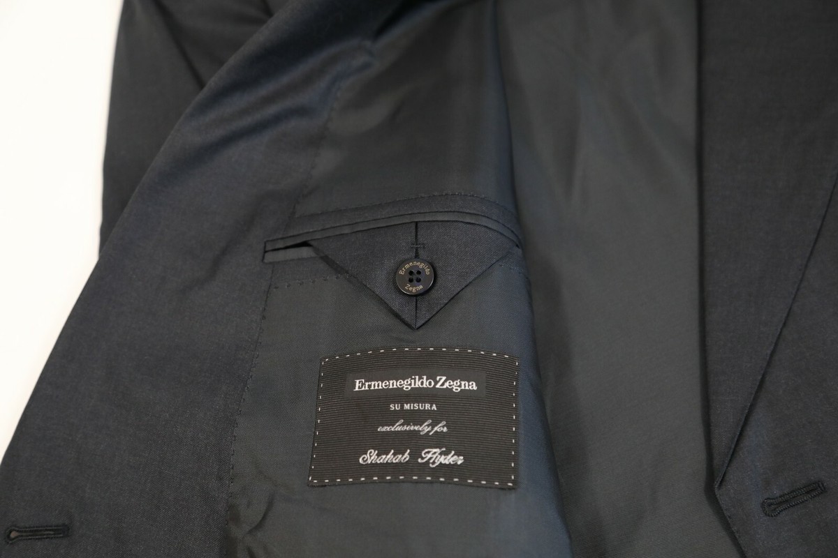 ＜Ermenegildo Zegna＞14milmil14 ジャケット生2.1m Zegna - 14 Milmil 14 Navy Striped Wool Suit | Mitchell Stores
