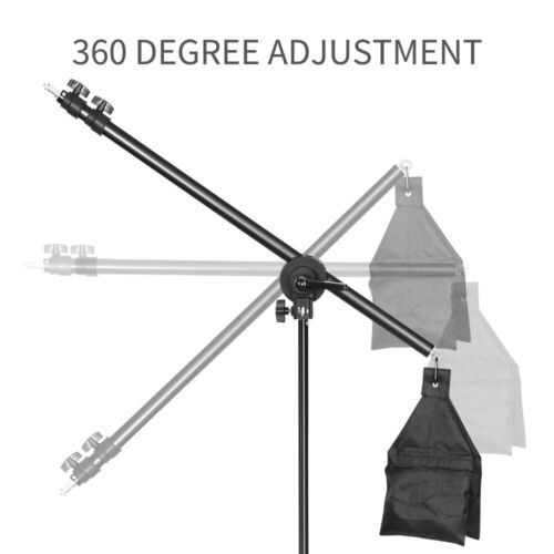 US 140cm Top Light Stand Telescopic Boom Arm+Flexible Sandbag for Flash Softbox - Picture 10 of 14