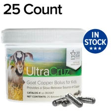 UltraCruz Goat Copper Bolus Supplement for Kids, 25 Count x 2 Grams