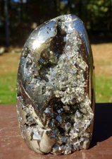 Pyrite Crystal Free Form Carving ~ Peru