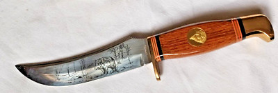 Jagdmesser Solingen Franklin Mint Wildschwein 1989