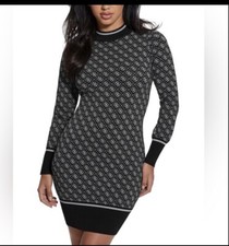 NWT GUESS women's logo sweater dress. Size M.