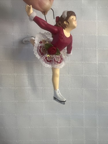 Elegance On Ice Carlton Cards Heirloom Collection Ornament VTG Ice Skater Xmas - Picture 3 of 10