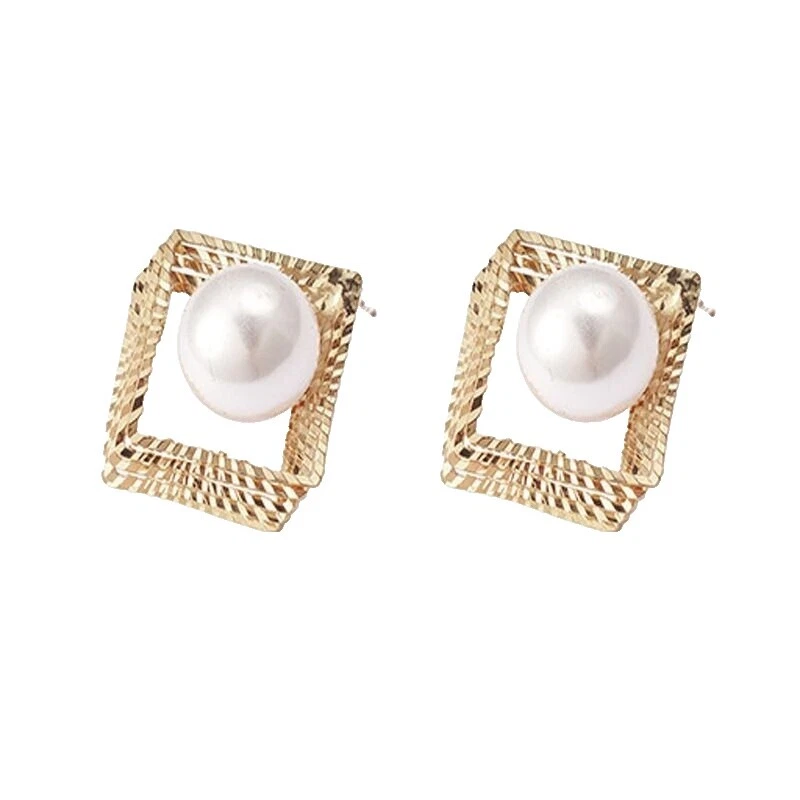 Familia y amigos con blanco Pendientes de Moda