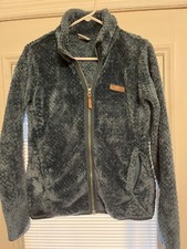 Youth Girls Columbia Sherpa Jacket Green Size Medium, Zips