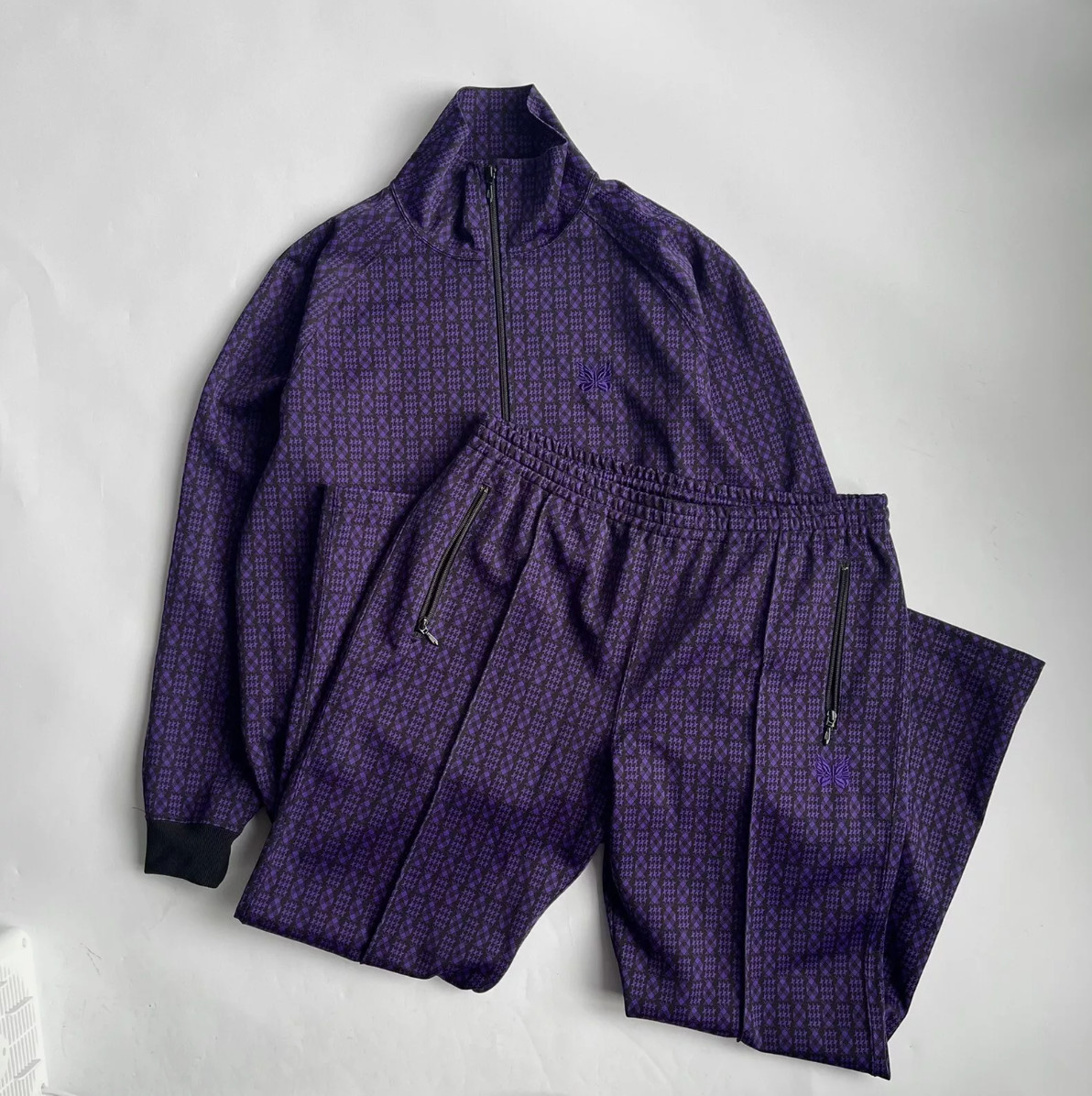 Needles Patterned Track Jacket And Matching Trousers Size XL.