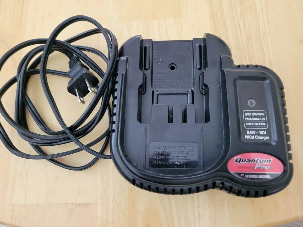 Battery Charger for Black & Decker 9.6V-18V Battery