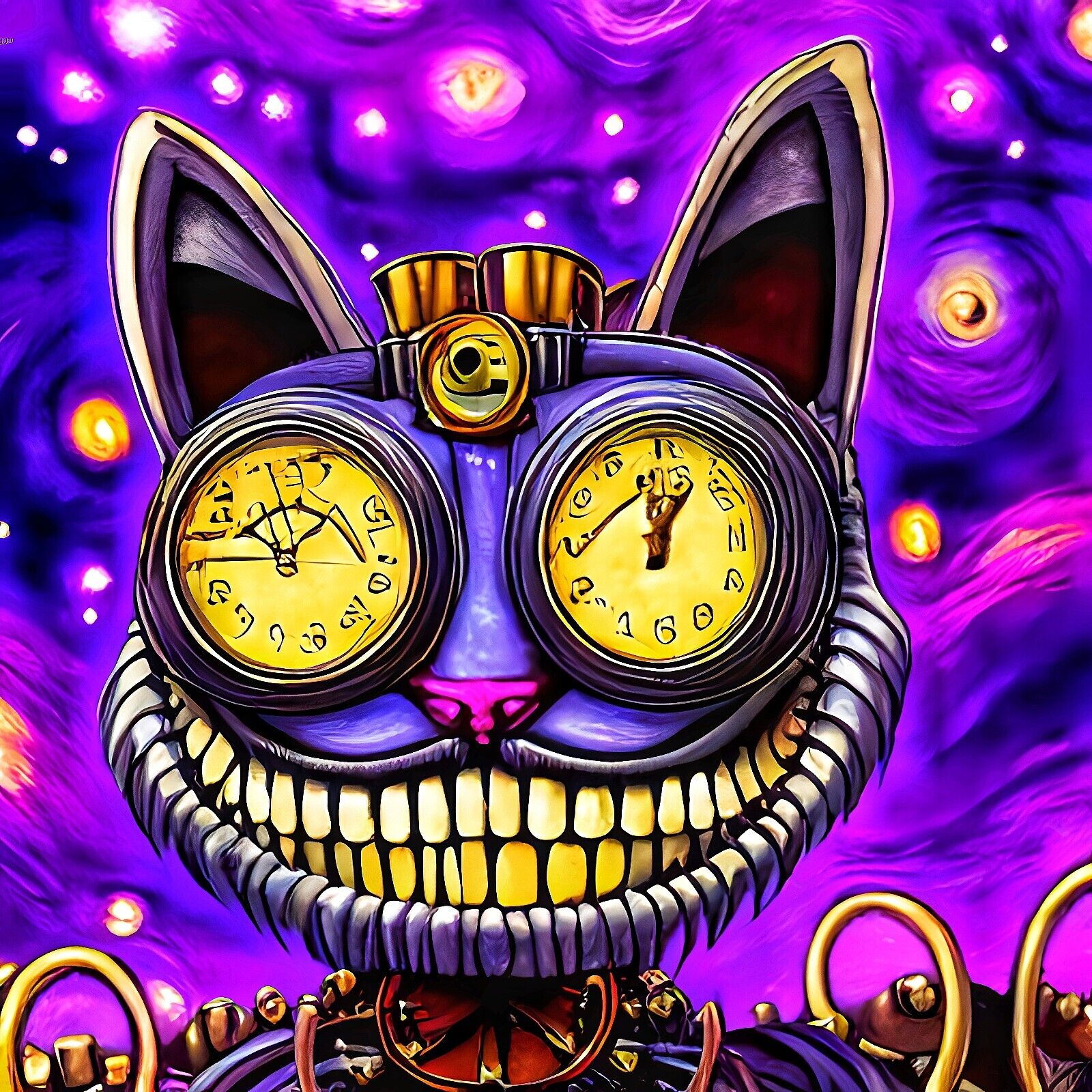 Nft Art Collection X 20 Steampunk Kitties - Polygon (Matic) Listed On Opensea