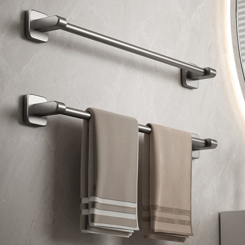 Nail-Free Towel Hanger Drying Rack Bathroom Wall Holder No Drill - Picture 12 of 12