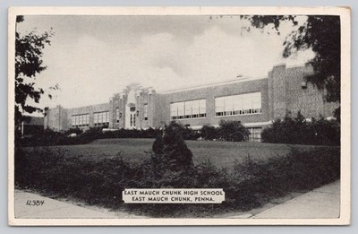 East Mauch Chunk High School East Mauch Chunk Pennsylvania Postcard