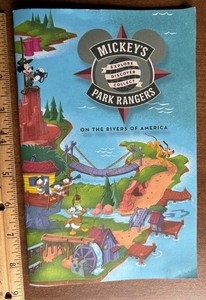 Disneyland Mickey’s Park Ranger Scavenger Hunt Guide Activity Booklet Map Print