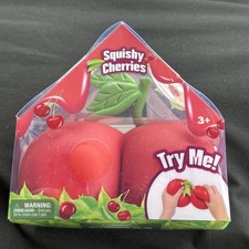 Sunny Days Squeezy Cherries Viral Squish Squishy Kids Sensory Toy NEW Authentic