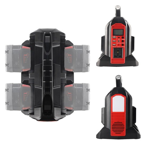 Milwaukee M18 18V Power Inverter - 350W Pure Sine Wave 4-Port 20V to 120V wit... - Afbeelding 8 van 8