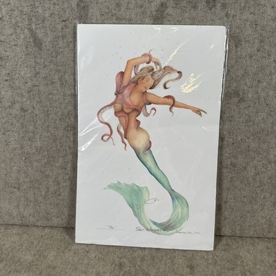 Robert Kline Embossed Mermaid Joy Sea Maiden #11 Signed