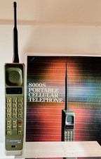 MOTOROLA BRICK/ DYNATAC/8000S/1986/RARE/UNITED KINGDOM/ETACS/TESTED/ ADAPTER/EUC