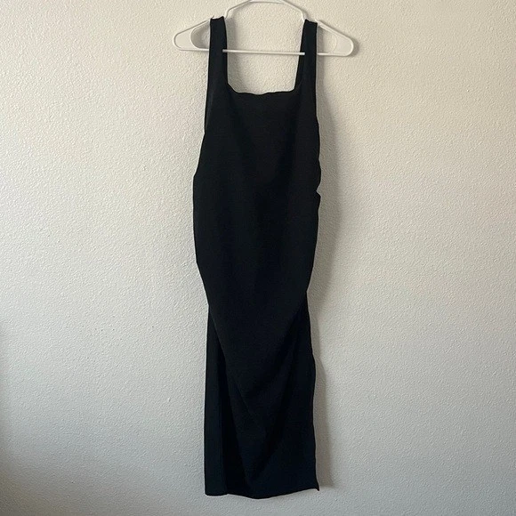 Vestido midi acanalado Beyond the Bump Beyond Yoga Icon gris talla grande Foto 2 de 4