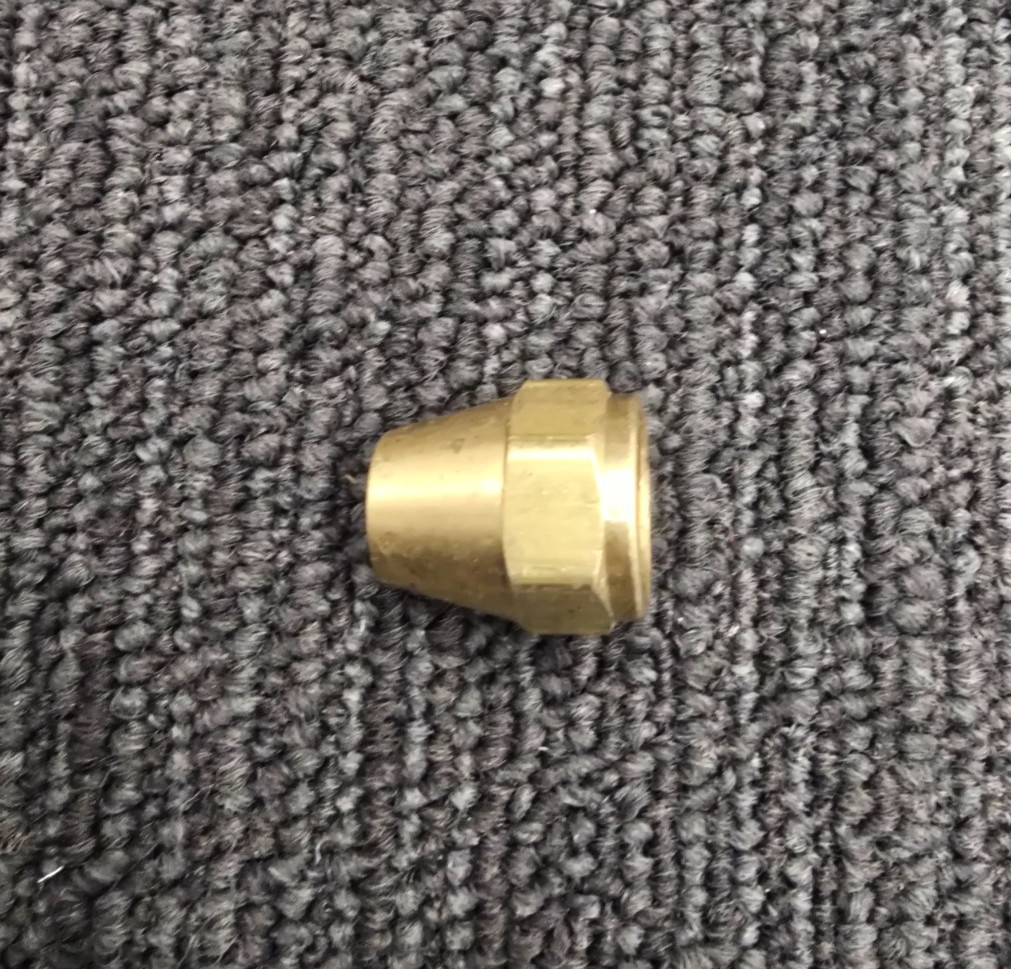 (QTY 5) 1/2"Flare Nut Brass Pipe Fitting NPT Soft Copper Air Water Line Fuel Gas