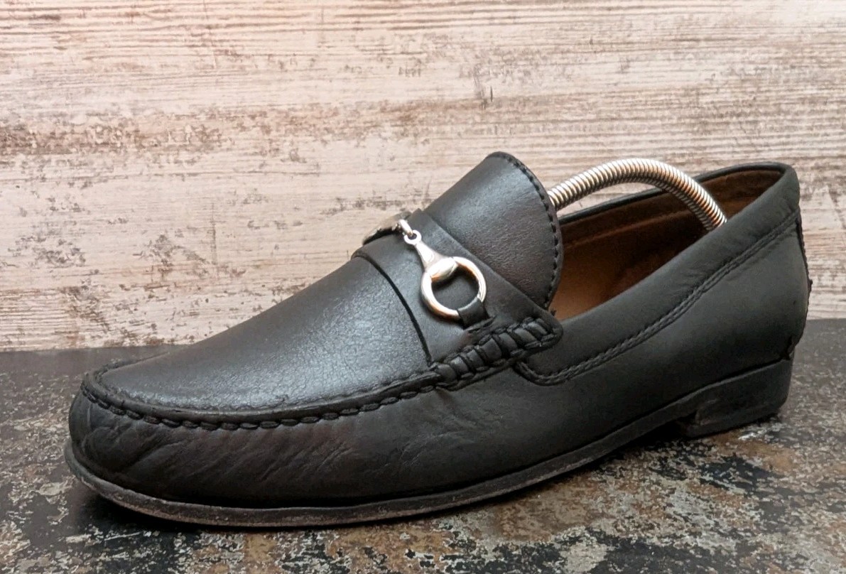 Mens Trask Bit Link Loafers Shoes Sz 12 Used 1901 Black Leather Classic Casual Mens Trask Bit Link Loafers Shoes Sz 12 Used 1901 Black  main image 4