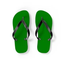 Green Flip Flops, Sandals Slides, Summer Footwear, Brand New