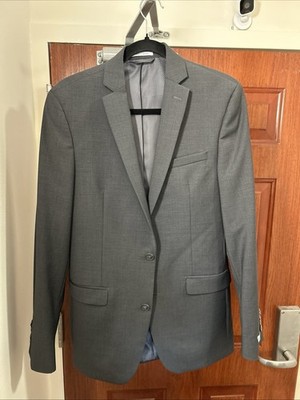 Bar III Men's Gray Slim-Fit Suit Jacket 36R