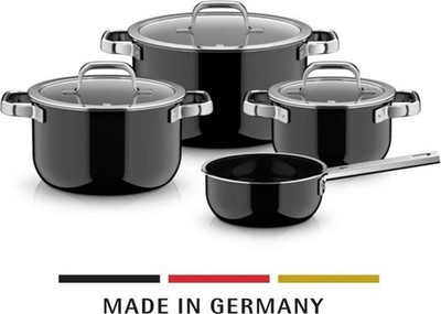 WMF Topfset 4-teilig, FUSIONTEC MINERAL PRO, Schwarz, 30 J. Garantie, UVP 499 E