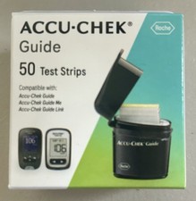 Accu-Chek Guide 50 Count Test Strips Sealed Box Expiration 9/2027 Or Later