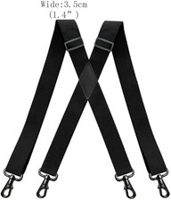 Men s Suspenders Swivel Hooks X Back Susspenders with 4 Heavy Duty Braces Bel...