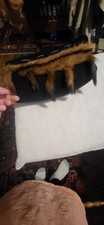 Vintage Unbranded Black Boucle Fur Trim - Zipper Side Pocket Muff