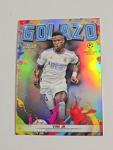 Vini Jr. 2022 Topps Chrome Soccer "Golazo" insert refractor - 第 1/6 張圖片